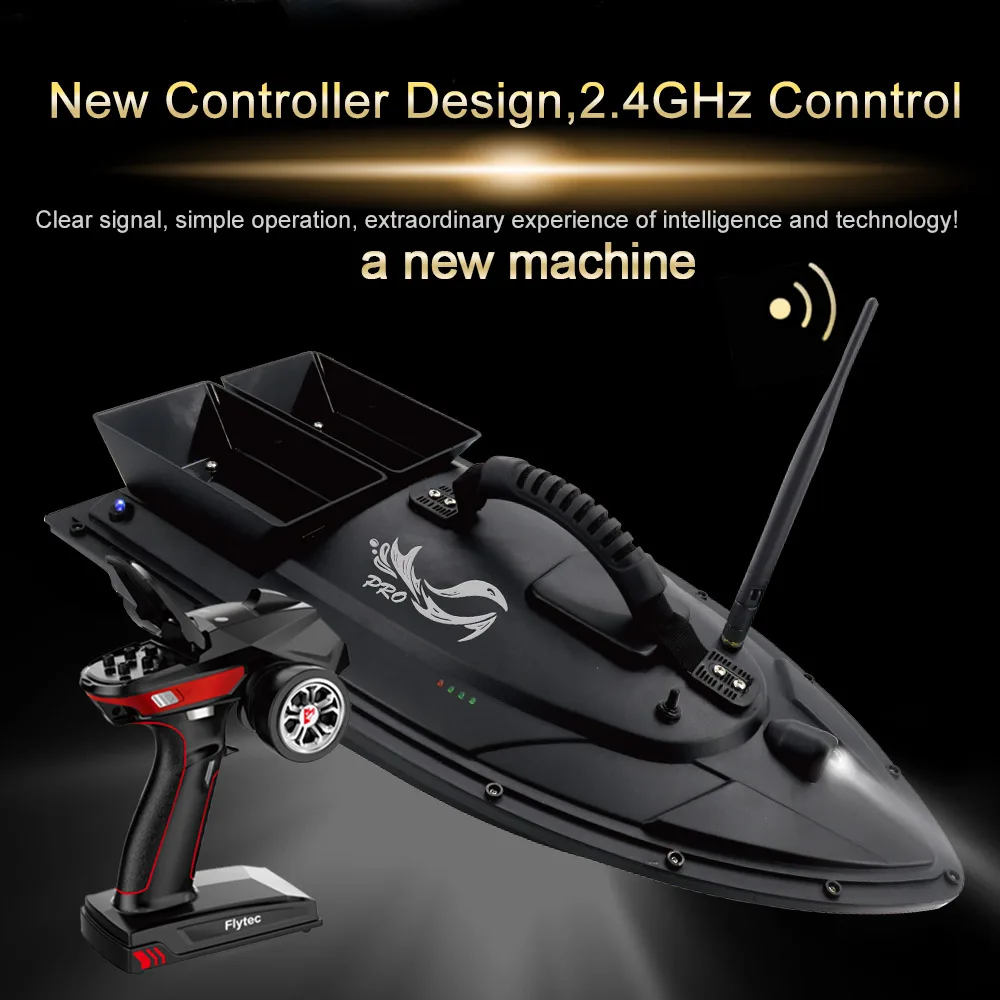Flytec_V500_RC_Fishing_Bait_Boat_Proportional_Steering&Throttle_Positioning_Baiting_Double_Motor&Silo_Update_Version_of_2011-5_08
