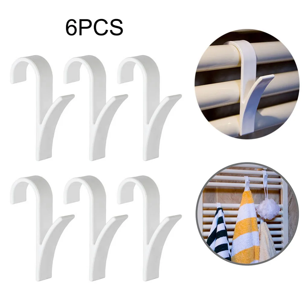 

6 Pcs Y Shape Hook Hanger Robe Towel Rail Hook Cabinet Kitchen Towel Racks Family Robe Hats Bag Key Wall Hanger