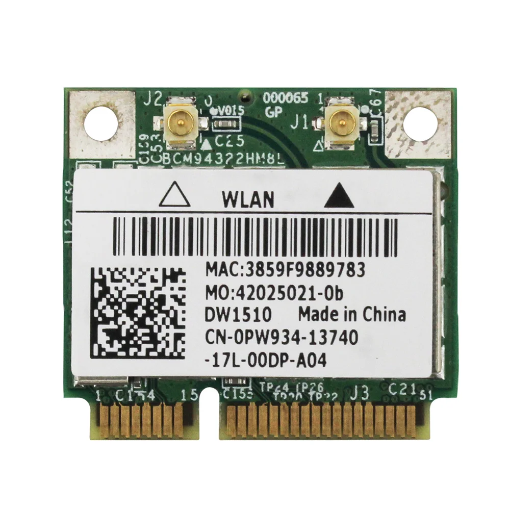 Сетевой адаптер Broadcom BCM94322HM8L два диапазона 300 Мбит/с 802.11a/b/g/n Mini PCI E плата Wireless WLAN Card