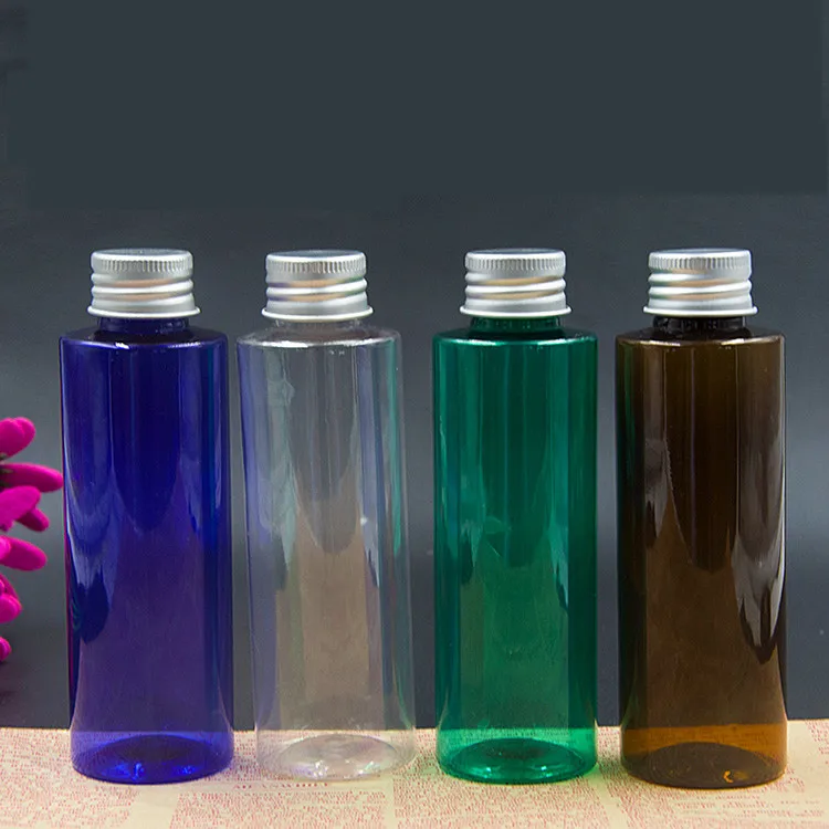 

wholesale 50ps High Quality, Empty, Travel, for shampo,body wash 120ml lotion cream refillable bottle with Aluminum screw cap