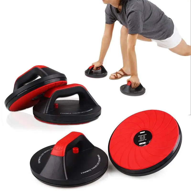 

1pair Push Up Stand Grip Muscle Strength Exercise Training Antislip Rotatable Wrist Protection Fitness Sport Exercise Equipment