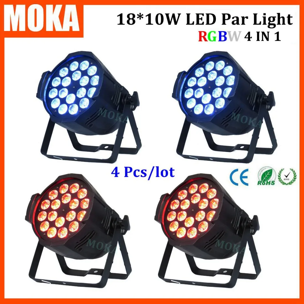 

4PCS/LOT Latest 18*10W Led Par Light DMX Stage Lighting Effect Disco Light for Disco Party Dj Stage Show