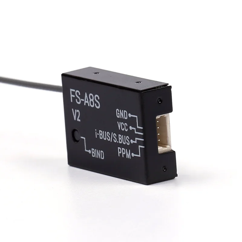 

Flysky FS-A8S V2 2.4G 18CH -92dBm Receiver Receiving Module PPM I-BUS S.BUS For FS-i10 FS-i6S For FPV Racing Drone Accessories