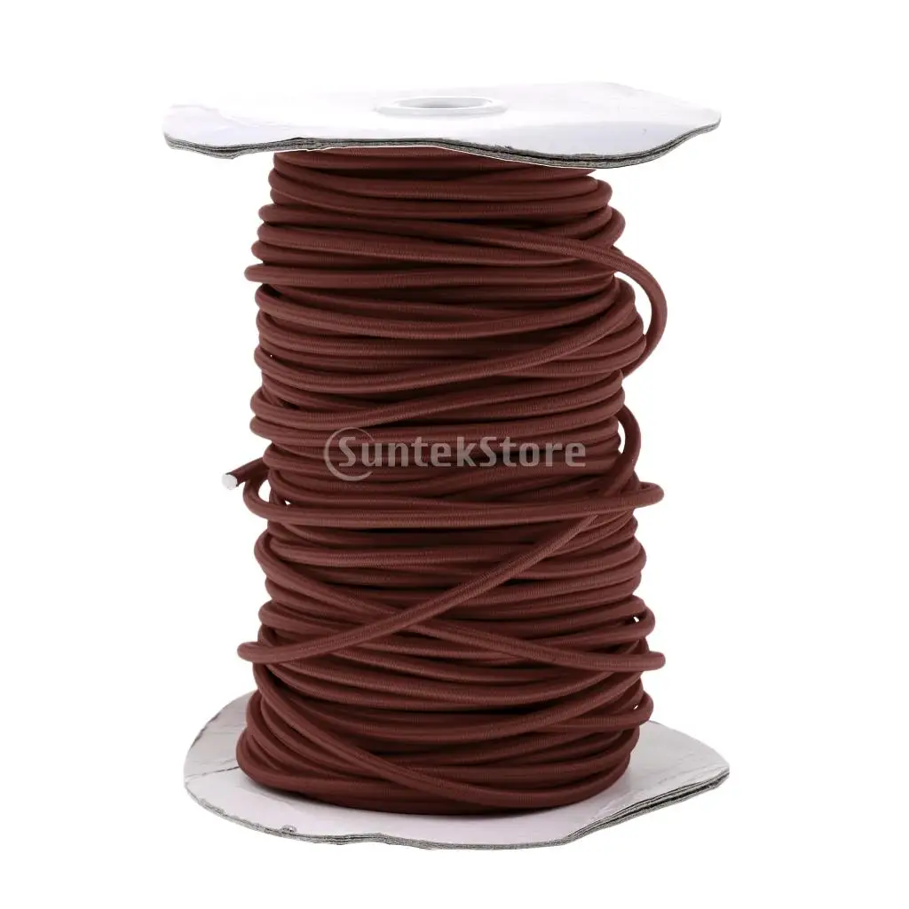  4mm Round Rubber Elastic Bungee Rope Shock Cord Tie Down Boat Trailer Anti-UV 0.5m, 1m, 2m, 300cm, 5m, 10m, 20m, 30m, 50m, 75m