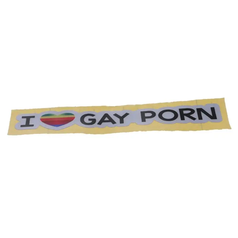 13 7 см * 2 Креативный дизайн I Love Gay порно забавное украшение автомобиля модные