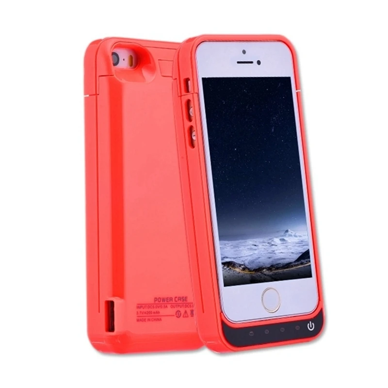 Ext power 4200 мАч смарт-чехол для зарядки аккумулятора для iPhone 5 5S 5c Se черный чехол для зарядного устройства