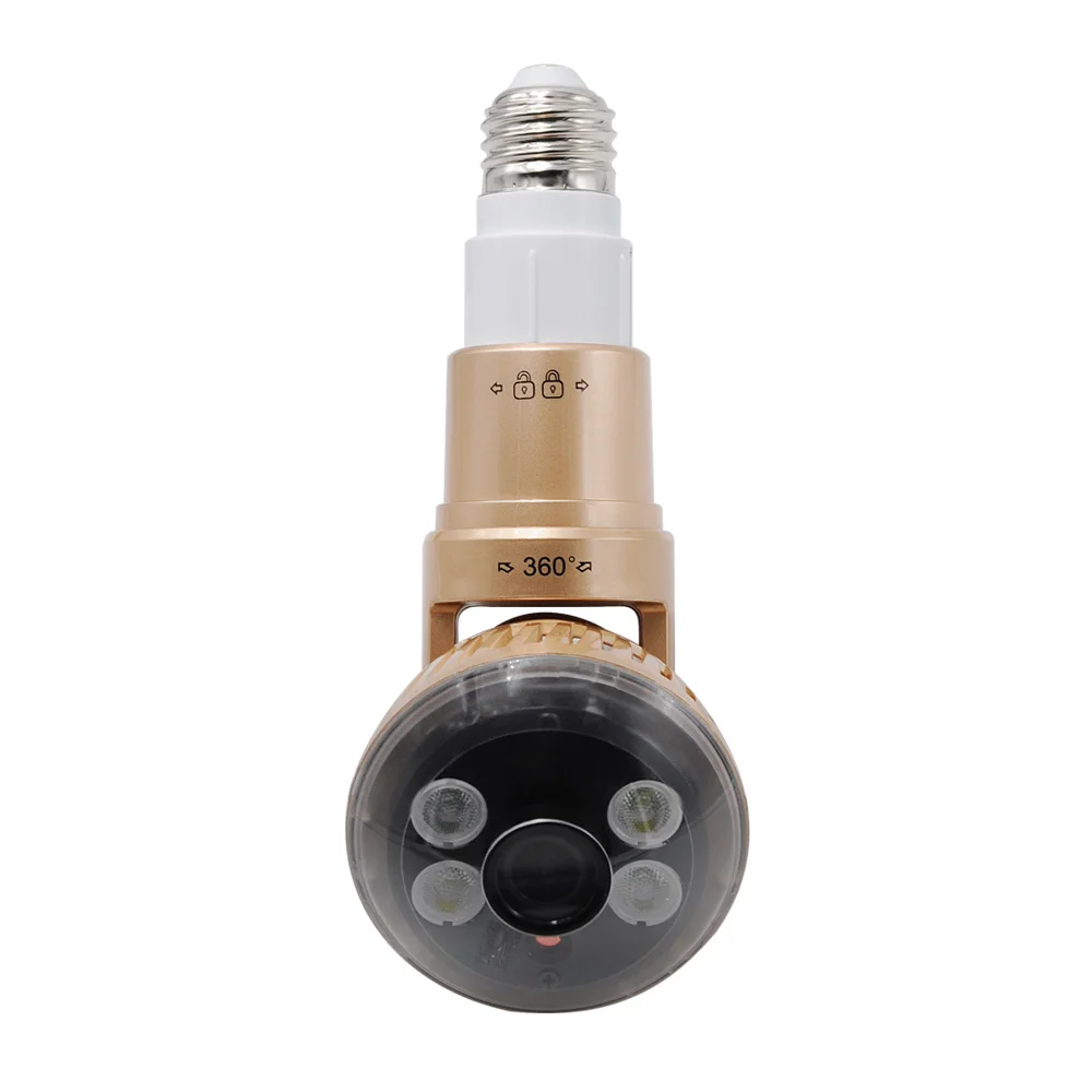 

IB-183 HD 960P P2P Rotatable WIFI LED Bulb IP Camera Built-in speaker for 2-way Communication Support ONVIF Motion Detect