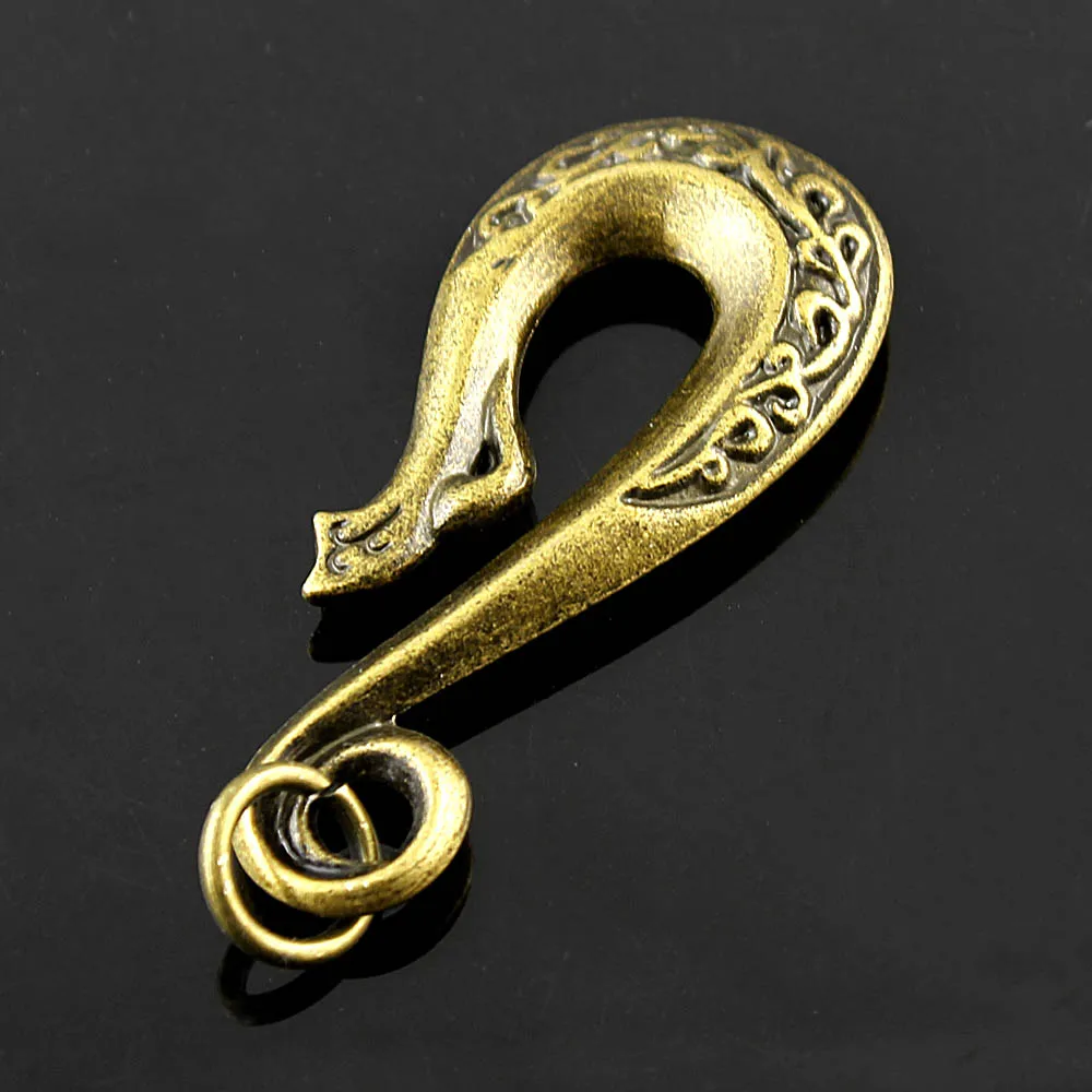 2PCs Cool Key chain Hook tatto Key clasp Clip for Biker chainin Bag