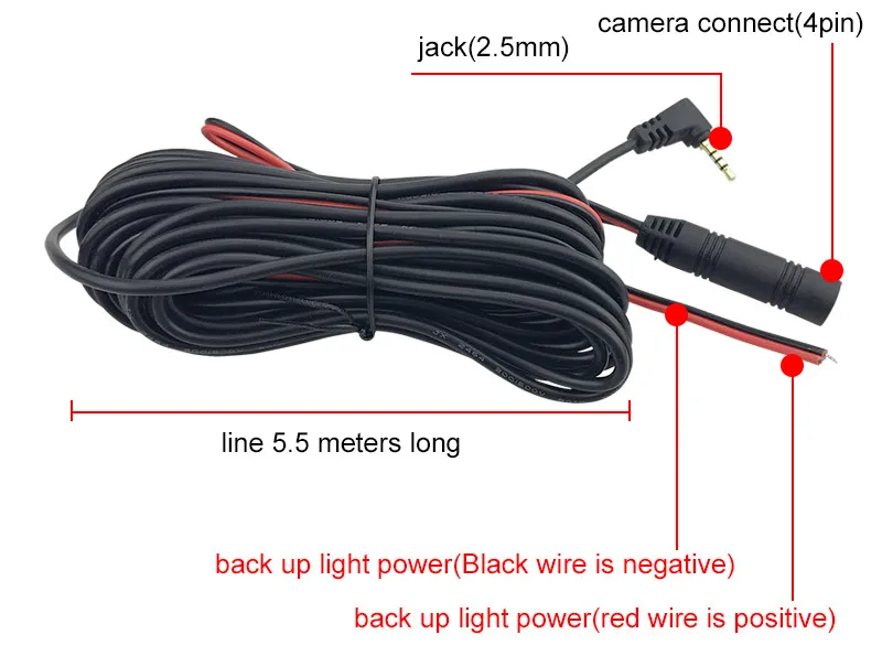Видеорегистраторы для автомобилей заднего вида Камера с жильный кабель 5 м 4 PIN заднего вида Камера с 4 светодиодный Ночное видение 140 градусов для видеорегистратор Регистраторы