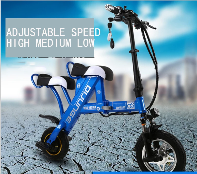 Discount Mini Folding Electric bicycle Citycoco Electric scooter 500W/48V Lithium battery Electric bike Electric motorcycles 13