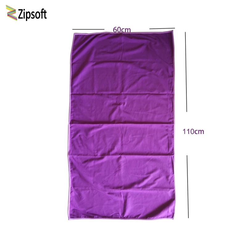 Zipsoft Travel Towel Quick Dry Purple 60*110cm Beach Capes Mat Outdoor