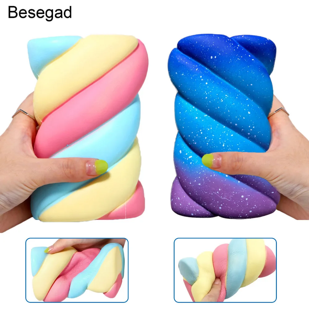 Besegad Jumbo Big Cute Kawaii мороженое конус еда мягкое игрушка для взрослых снимает стресс беспокойство реквизит