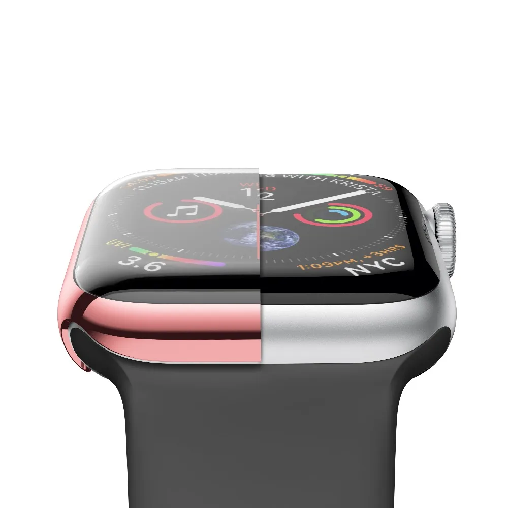 Hard Screen Protector Cover for Apple Watch Case Series 4 40mm 44mm Electroplating Plastic Hard PC for Apple Watch Case Series 4 Hard Screen Protector Cover for Apple Watch Case Series 4 40mm 44mm Electroplating Plastic Hard PC for Apple Watch Case Series 4