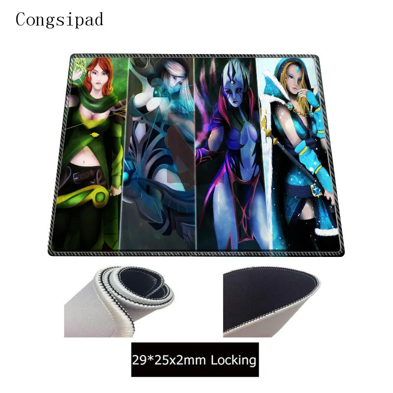  Congsipad DOTA 2 Big Gaming Speed Mouse Pad White Locking Edge Desk Keyboard MouseMat Rug Large Gam