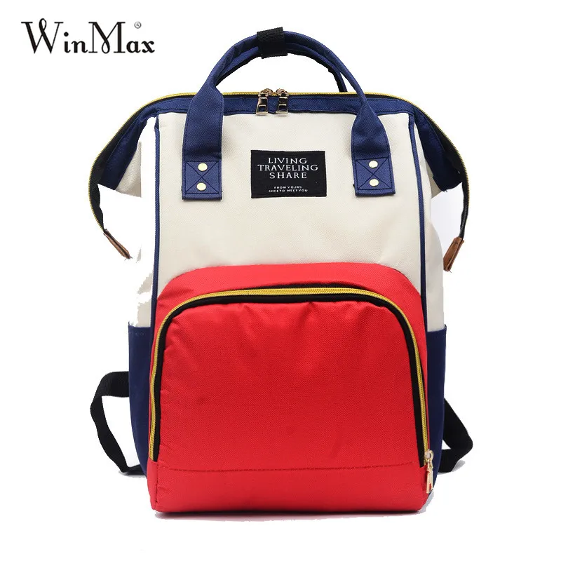 

Winmax Large Capacity Baby Bag Travel Backpack Mutifuctional Designer Nursing Bag Baby Mom Daily Backpacks Women Carry Care Bags