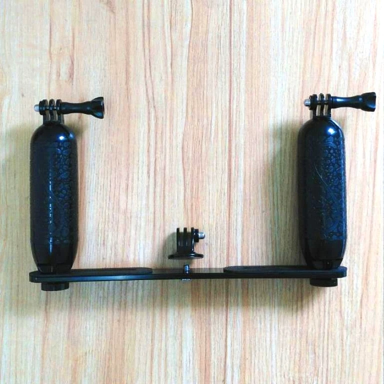 Tanie Nowy nurkowania wodoodporne światło led ręczny stenty uchwyt do GoPro Hero 5 6 7 8 Xiaomi Yi 4K Mijia sjcam SJ6 sj8 9 EKEN H9R kamery