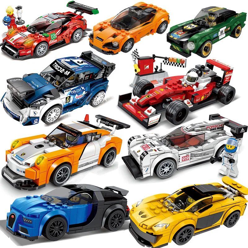 Суперсовместимая модель автомобиля Legoed speed Champions от Corsa строительные блоки Mattoni
