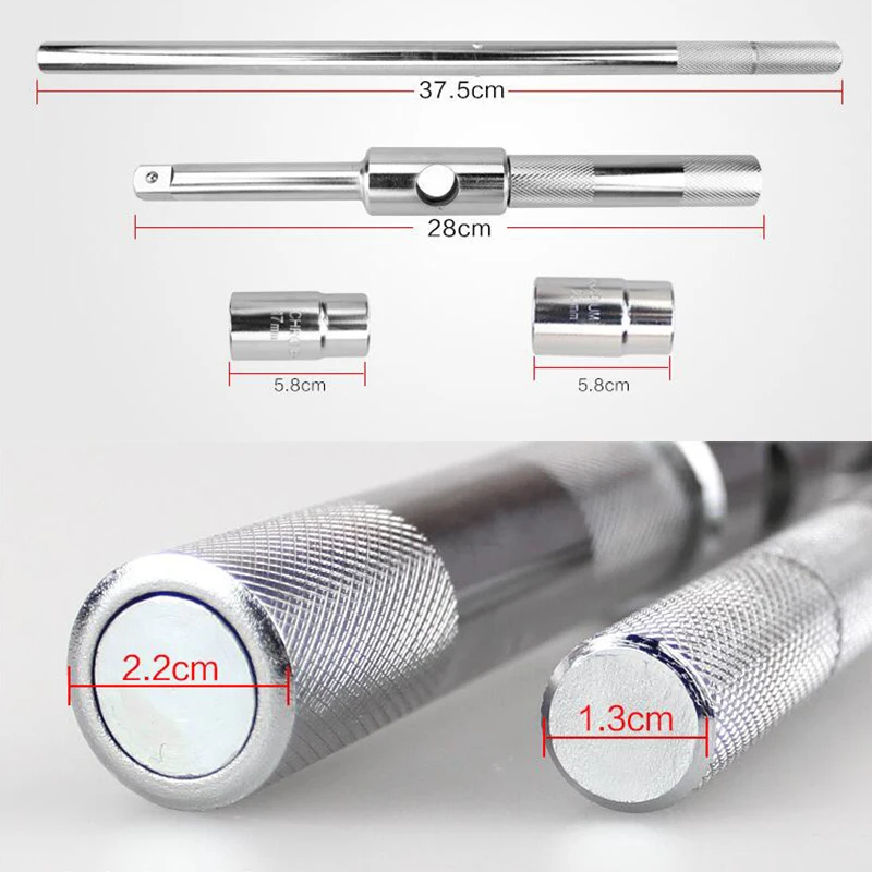 Prostormer крест выдвижной гайковерт Автомобильный ключ для ремонта набор инструментов с двойной головной рукав 17/19/21/23 мм