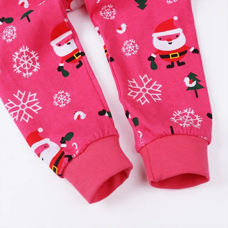 2017 Милая Весенняя Новинка года хлопка с длинными рукавами для маленьких детей комплекты для детей пижамы для мальчиков Рождественский
