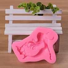 1 шт. силиконовая форма русалки для девочек 3D мультяшное украшение для помадной глазури паста шоколадная форма для выпечки конфет DIY Инструменты для украшения торта Горячие