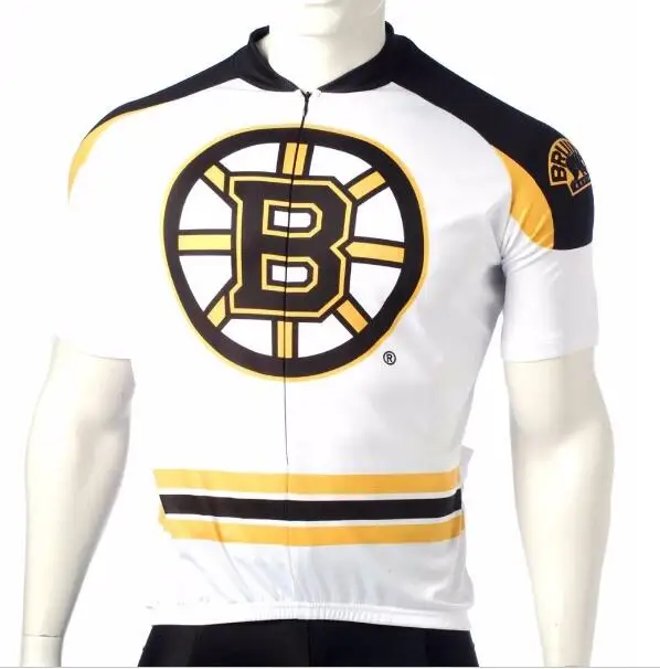 Новинка, мужская летняя велосипедная майка boston bruins с коротким рукавом, горный белый цвет, майка royals для шоссейного велосипеда, красный топ для велосипеда - Цвет: Бежевый