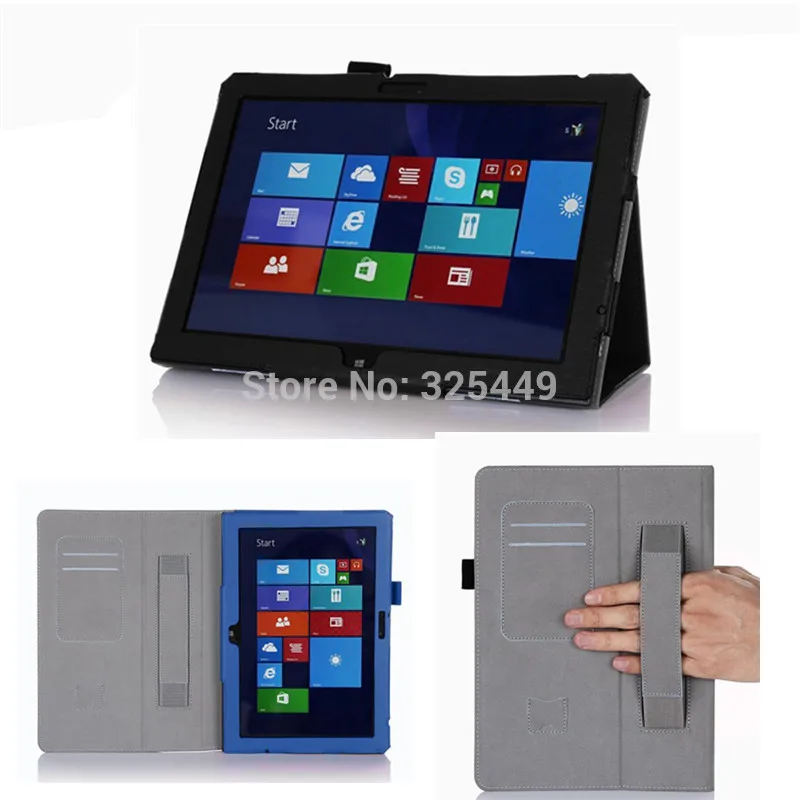 

For Lenovo thinkpad 10 Slim Book Card Wallet Hand Strap Stand PU Leather Case For Lenovo thinkpad10 10.1inch Tablet