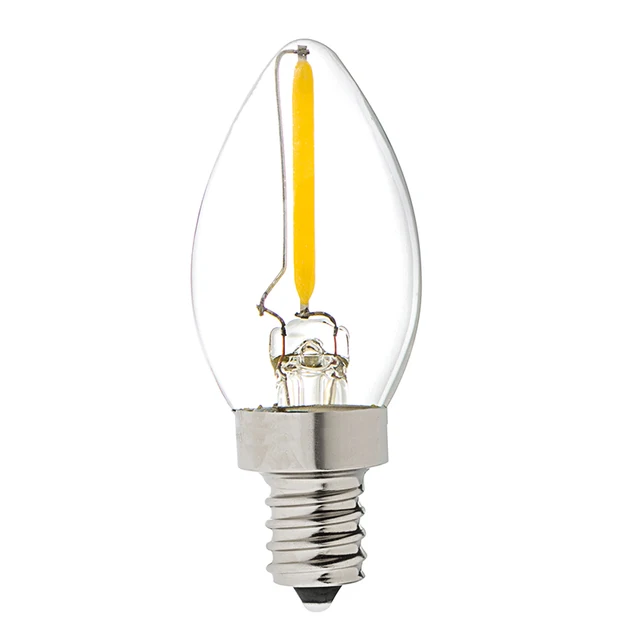 C7 Vintage LED Filament Light Bulb,1W Equivalent to 10w Incandescent ... C7 Vintage LED Filament Light Bulb,1W Equivalent to 10w Incandescent ...