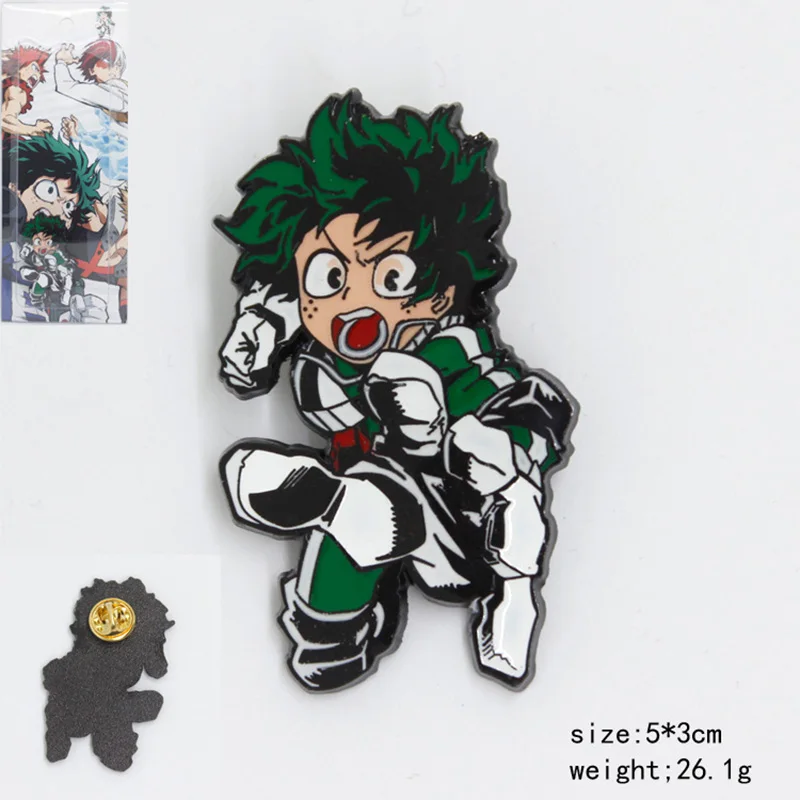 Брошь моя геройская Академия косплей искусственная брошь Midoriya Izuku Bakugo Katsuki сплав
