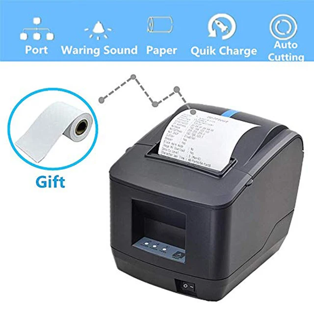 Best Offers 80mm Thermal Receipt POS Printer IssyzonePOS Kitchen Hang Up USB Serial Lan Auto Cutter ESC POS Support DHCP Supermarket Retail