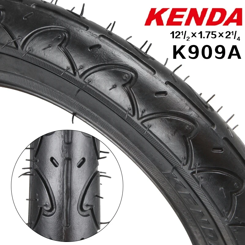 Оригинальные велосипедные шины Kenda K909A 12-1/2*1,75*2-1/4 для детских велосипедов BMX 12/14 дюймов 35 PSI