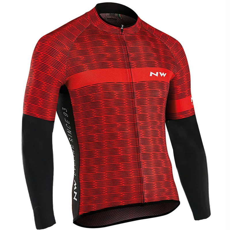 

2019 NW Brand Pro Winter Thermal Cycling Jerseys Winter Cycling Kit Bicycle Cycling Clothing MTB Bike Cycling Clothes For Man
