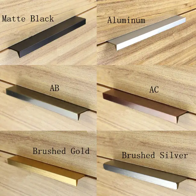 Online Shop Modern Simple Cabinet Door Edge Handle Wardrobe Drawer