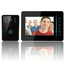 7 inch wireless Color Video door phone Intercom video doorbell/doorphone kit IR system outdoor Metal panel with outdoor camera