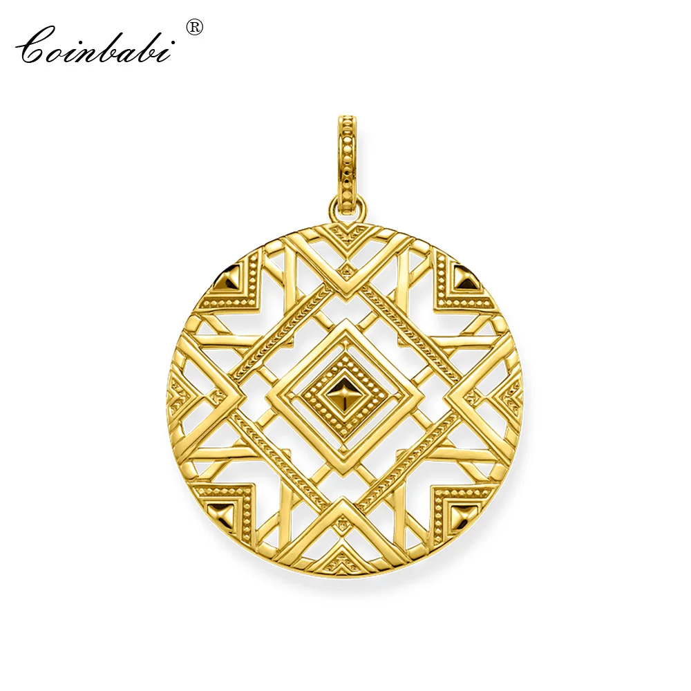 Pendant Gold Color Ornaments For Women Fashion Trendy 925 Sterling Silver Gift Thomas Style