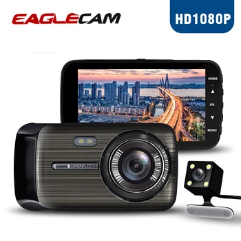 

Dash Cam Dual Lens Full HD 1080P 4" IPS Car DVR Vehicle Camera Front+Rear Night Vision Video Recorder G-sensor Parking Mode WDR