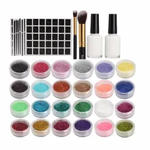 24 цвета набор блестящих татуировок принцесса 24 блестки тату, временные тату наклейки блеск порошок татуировки чернила