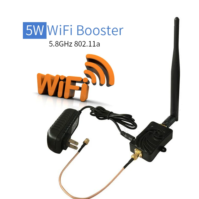 

5.8Ghz 5W 802.11n Wireless Bluetooth Wifi Signal Booster Repeater Broadband Amplifiers for Wireless Router wireless adapter