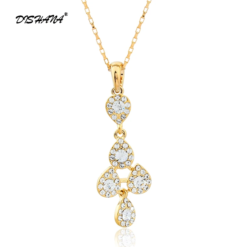 

New Fashion Brand Jewelry Design Family Gifts Female Jewelry Jewelry Crystal Necklace Female Droplet Droplet Best Gift X0017