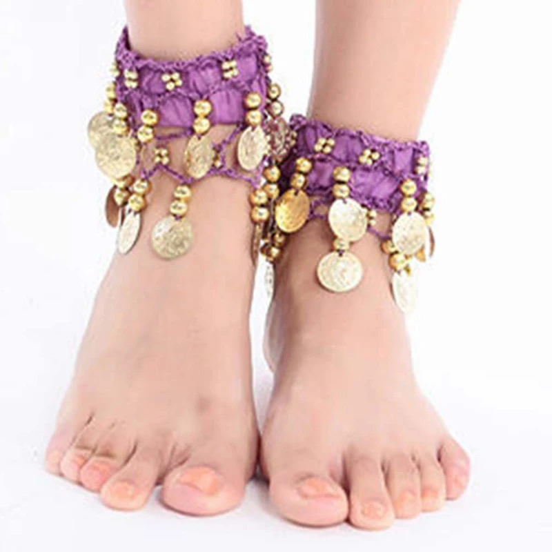 

Vintage Style Women Belly Dance Ankle Cuff Wrist Bracelet Anklets Indian Gypsy Ankle Chain Belly Dancing Accessories