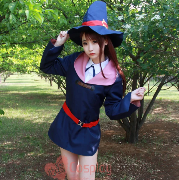 

Little Witch Academia Kagari Atsuko Anime Cosplay Costume Dress Uniform Outfit +Track