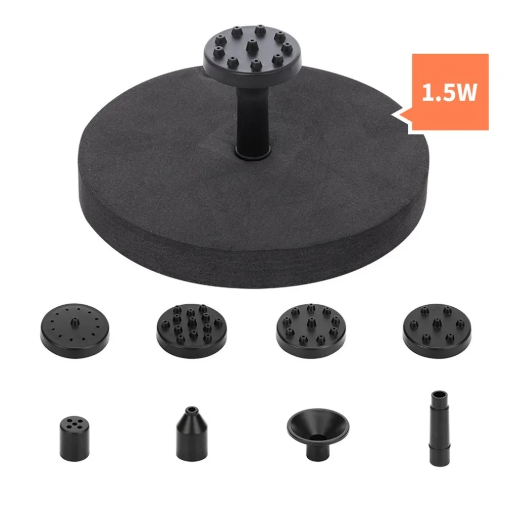 

Solar Powered Fountain Pump Kit For Garden Pool Pond Watering Submersible Floating Square Water Pump with Nozzles
