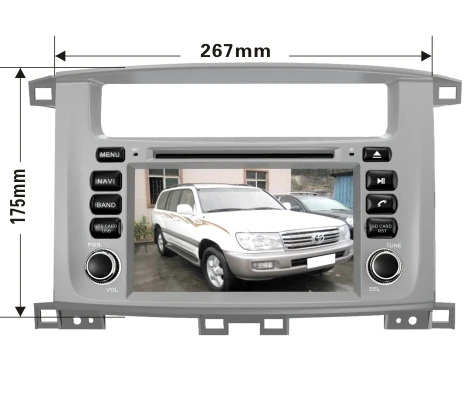 Perfect FREE GIFTS Quad Core Android Fit TOYOTA LAND CRUISER 100 1998-2007 LC 100 Lexus LX 470 Car DVD Player Navigation GPS Radio radio 1