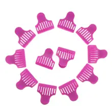 12 шт. пластиковый зажим для волос Зажимы для парикмахерских салонов тиски для грипсов набор