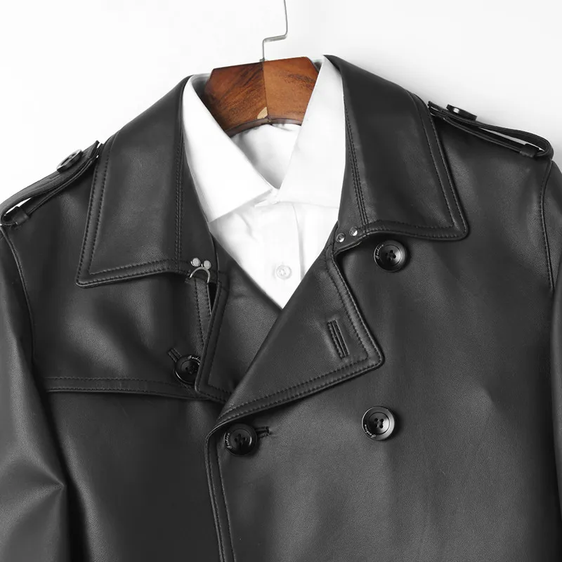 Best Genuine Leather Jacket Men Spring Autumn Real Sheepskin Leather Jackets and Coats Mens Fashion Windebreaker MG-1831041 YY134 1