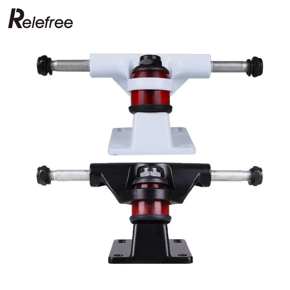 Relefree 2 قطع المهنية التزلج قوس جسر ألومنيوم شاحنة 15x7x5.9 سنتيمتر العالمي سبائك طويلة Longboard