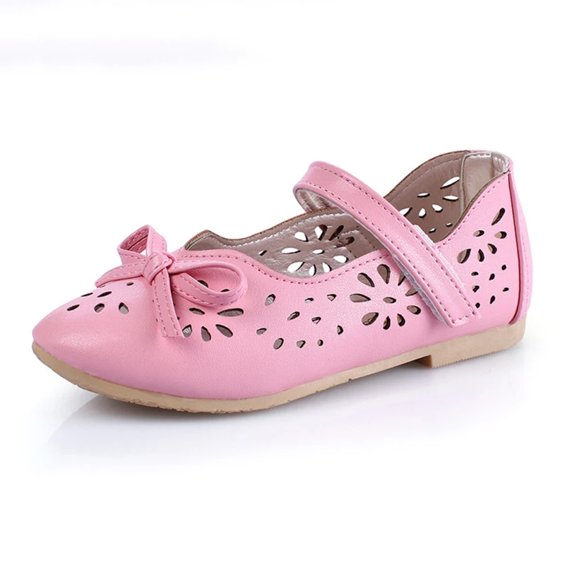 WENDYWU Kids font b Shoes b font For Girl 2016 Autumn Arrival Bow Hollow Girl font