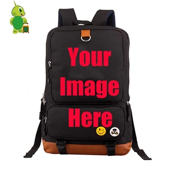

Customize Your Image Backpack School Bags for Teenage Girls Boys Daily Backpack Collage Students Laptop Backpack Travel Bags