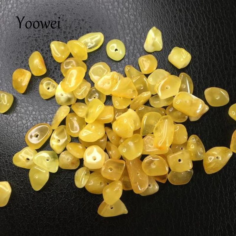 chips amber beads (4)