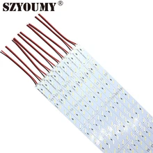 SZYOUMY 100 шт./партия СВЕТОДИОДНЫЙ s 1 м светодиодный светильник для бара SMD 8520 DC12V светодиодный жесткий белый цвет для кухонной витрины под шкафом
