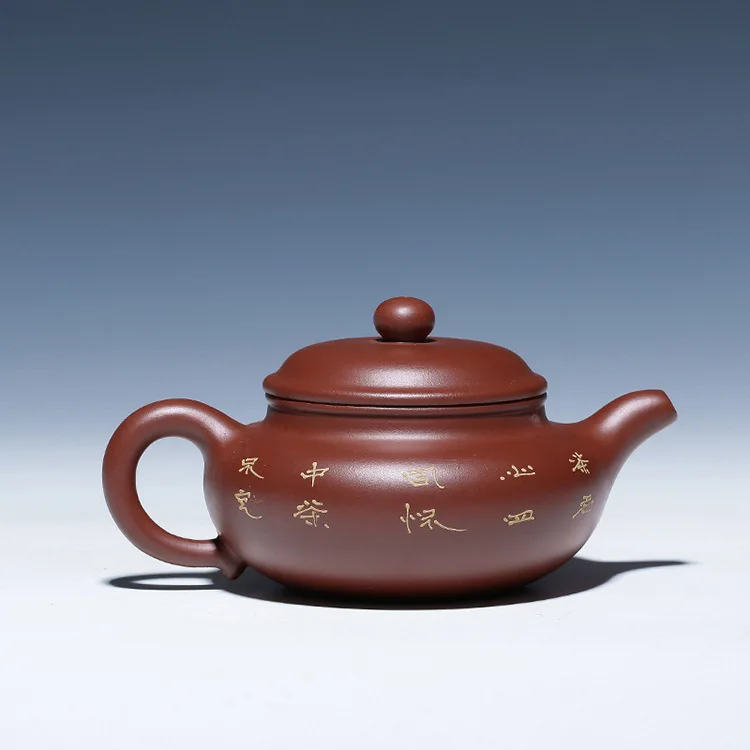 Эмалированные керамический чайник Исин подарок НЕОБРАБОТАННАЯ руда черный золотой песок ярко-красный халат кучи привлечь к поддельные что-то чайник в антикварном стиле Чай комплект